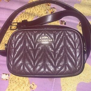 Coach leather Burgundy crossbody/waist bag